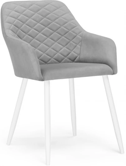 570172 Кресло Стив (Стив светло-серый / белый) Notta арт.570172