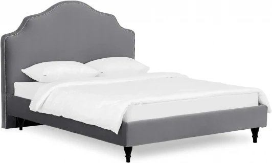 652464 Кровать Queen II Victoria L 1600 ОГОГО (арт.652464), (Ткань/Серый)