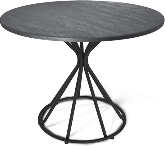 4673014504 Стол Sheffilton SHT-TU4-1/TT 90 МДФ черный муар/каменный уголь