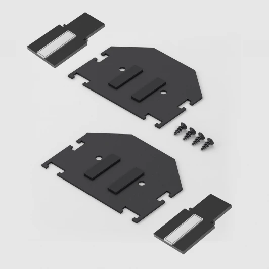 85233/00 Комплект заглушек для шинопровода в натяжной потолок: торцевая и внутренняя Elektrostandard Slim Magnetic 85233/00 (черный)