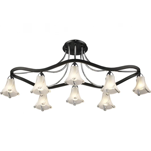 471-08-13 chrome + wengue Потолочная люстра N-Light 471 471-08-13 chrome + wengue