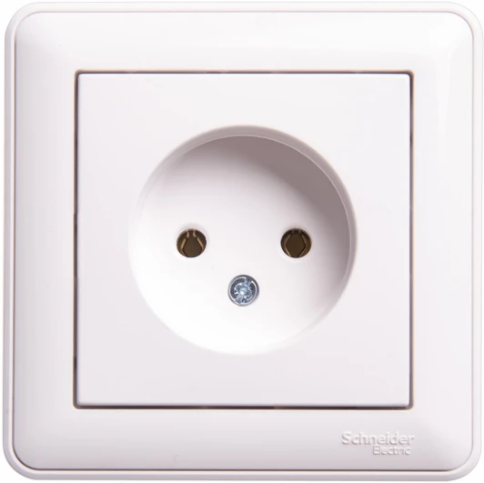 RS16-153-18 Розетка встраиваемая без заземления (Белый) Systeme Electric W59 RS16-153-18