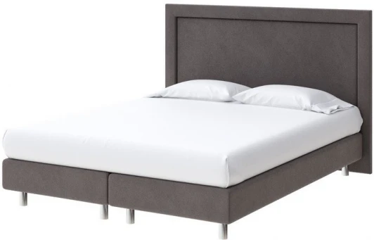 1925847 PROxSON Кровать London Boxspring Lift (Ткань: Велюр Monopoly Капучино (297)) 120x200