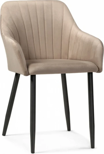 583957 Кресло Слэм без вращения (Слэм бежевое / черное) Notta арт.583957