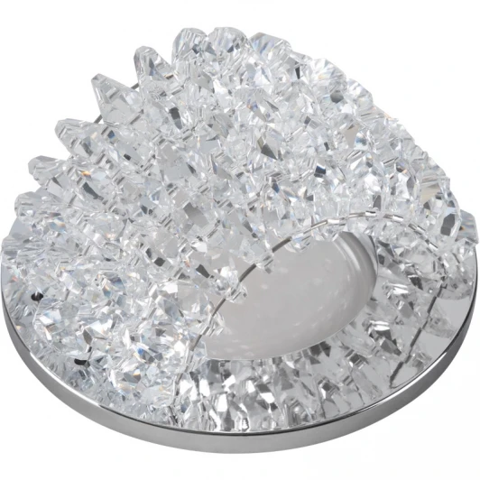 DLS-P110 GU5.3 CHROME/CLEAR Встраиваемый точечный светильник Fametto Peonia DLS-P110 GU5.3 CHROME/CLEAR