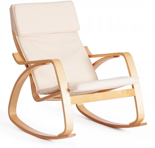 19278 Кресло-качалка mod. AX3005 Tetchair (Дуб,Бежевый).