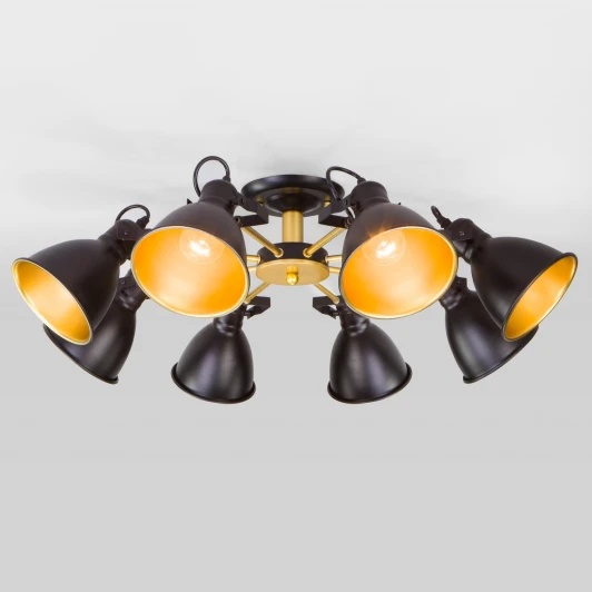 70112/8 черный Потолочная люстра Eurosvet Denley 70112/8 черный