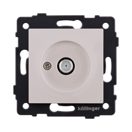 REA-020CM Розетка спутниковая SAT кашемир матовый Kollinger REA-020CM для Aspekt, Eleganz, Reflex