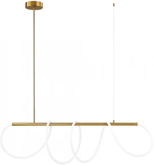 10388P/A Brass Потолочная люстра на штанге светодиодная с гибким неоном Loft It Thread 10388P/A Brass (220V)