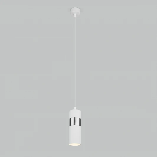 50096/1 белый/хром Умный подвесной светильник Eurosvet Viero 50096/1 белый/хром (220V, на проводе, круглые)