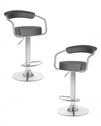LM-5013-N_CH-M_EL-188-55 Набор 2 шт стул барный DOBRIN MARTA (серый)