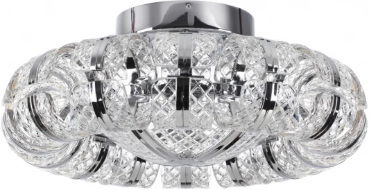 5029/104CL Потолочная люстра на штанге Odeon Light Mirage 5029/104CL хром/металл/акрил LED 104W 5935лм (220V, круглые)