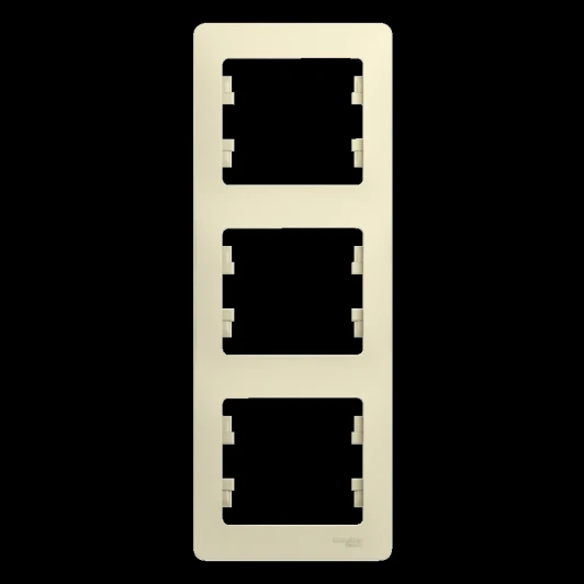 GSL000207 Рамка на 3 поста (бежевый) Systeme Electric GSL000207