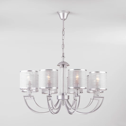 60099/8 серебро Подвесная люстра Eurosvet Licata 60099/8 серебро