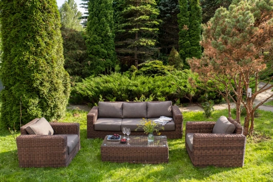 BS3C2T-4-SET brown "Боно" лаунж-зона из искусственного ротанга, цвет коричневый 4SIS арт.УТ-00005079