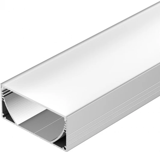 019097 Профиль с экраном ALU-POWER-W80N-2000 ANOD+FROST (Алюминий) 019097 Arlight