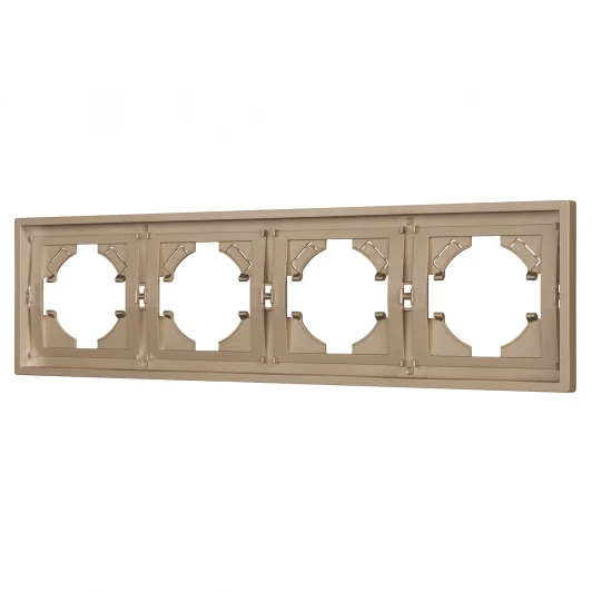 053850 Рамка пластиковая FRM-TENDO-PL-4-GD (Arlight, Песочный) 053850