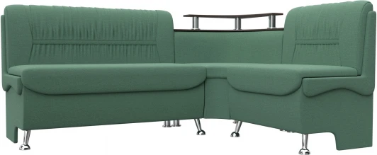 125902 Диван кухонный угловой Сидней правый угол (Зеленый/Рогожка) Лига Диванов арт.125902