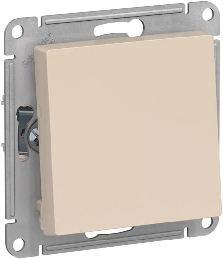 ATN000261 Выключатель встраиваемый одноклавишный (бежевый) Systeme Electric AtlasDesign ATN000261
