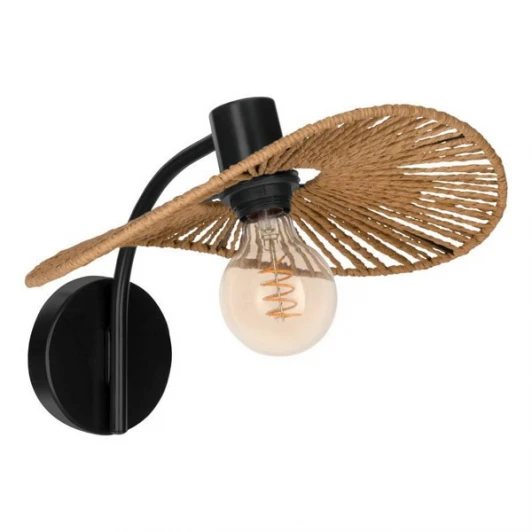 31964 Бра Eglo Siruela 31964 1х40W (E27) сталь черный/бумага, натуральный