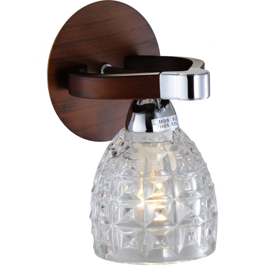 415-01-11 chrome + walnut Бра N-Light 415 415-01-11 chrome + walnut