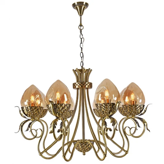 3304/8H-ABPAB-AM Подвесная люстра Lumien Hall Olivi 3304/8H-ABPAB-AM
