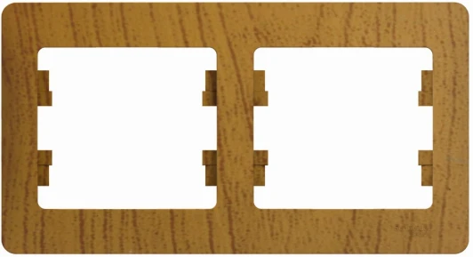 GSL000502 Рамка на 2 поста (дуб) Systeme Electric Glossa GSL000502