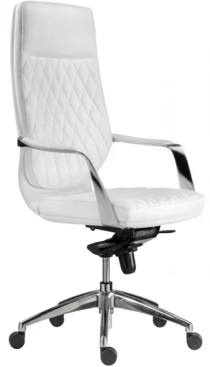 15427 Компьютерное кресло Woodville Isida white / satin chrome 15427