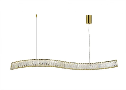 8243/110 gold NEW Подвесной светильник Newport 8240 8243/110 gold NEW (LED, 220V, хрусталь, на тросе)