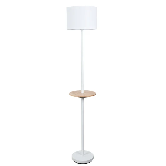 A4056PN-1WH Торшер с полкой с usb Arte Lamp Combo A4056PN-1WH (220V, выключатель, круглые)