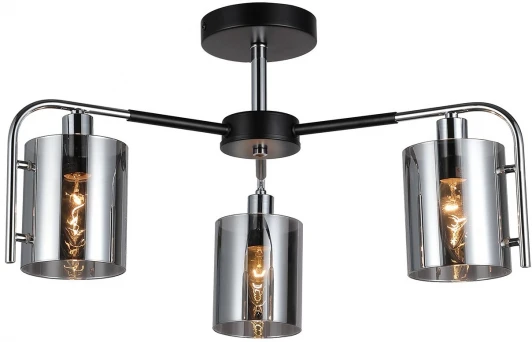 671/3P Chrome Потолочная люстра на штанге Escada Elegant 671/3P Chrome (220V, круглые)