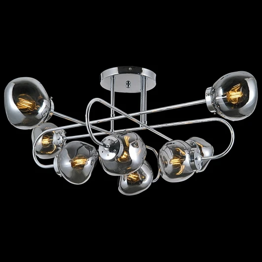 IL0028-8CSQ-79 CR Потолочная люстра на штанге ILLUMICO IL0028-8CSQ-79 CR