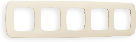 OF140335 Рамка Ambrella Volt OMEGA Ecta (Бежевый матовый) 5-ая OF140335