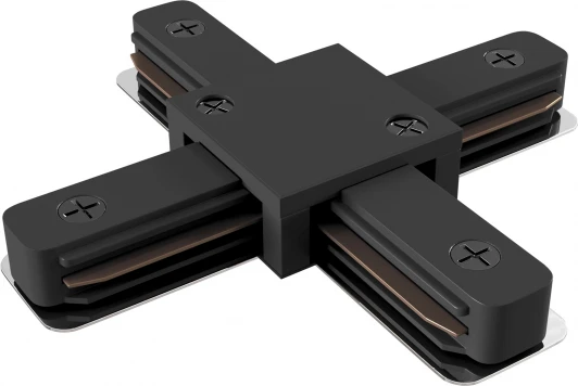 TRA001CX-11B Коннектор Х-образный Unity черный (однофазный) Maytoni Technical TRA001CX-11B (220V)
