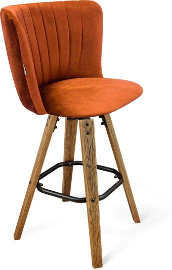 2117997501 Стул полубарный SHT-ST36-1/S93 песчаная буря/браш.коричневый/черн. муар Sheffilton 2117997501