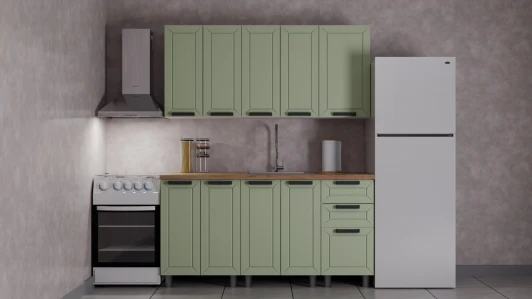 Н00240389 ГК Аленушка 1,6м Лилия Фиcташка/Фисташка,скоба черный,сонома