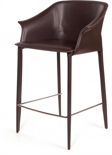 2001000001712 Стул полубарный Top Concept GIO, кожа коричневый