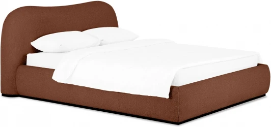 831404 Кровать Patti без подъемного механизма ОГОГО (арт.831404), (Букле,Ткань/Терракотовый)