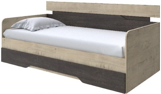 2020134 Без бренда Кровать-Софа Milton (ЛДСП Бунратти/Дуб Кантербери) 80x200