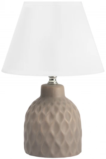 7550-502 Настольная лампа Rivoli Muriel 7550-502 1 х Е14 40 Вт керамика бежевая с абажуром