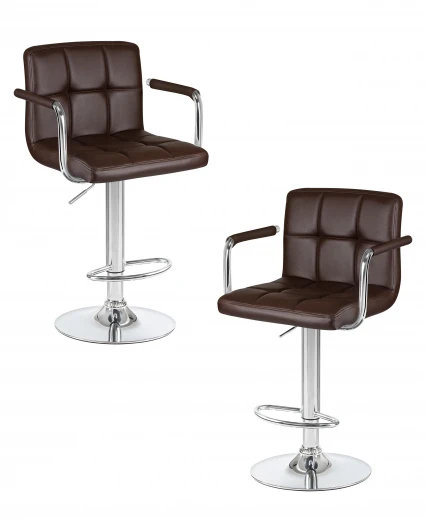 LM-5011-N_CH-M_EL-brown Набор 2 шт стул барный DOBRIN KRUGER ARM (коричневый)