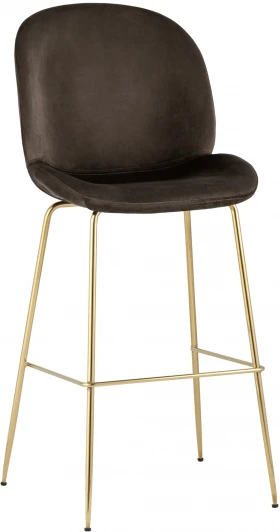 УТ000025456 Стул барный Stool Group Beetle со спинкой коричневый УТ000025456