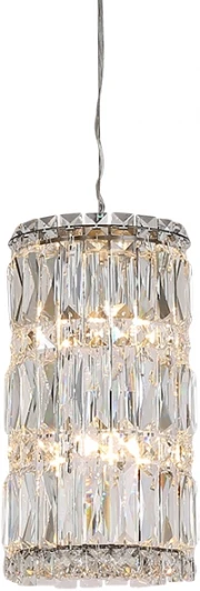 8456/S chrome Подвесной светильник Newport 8450 8456/S chrome (220V, хрусталь, на тросе)