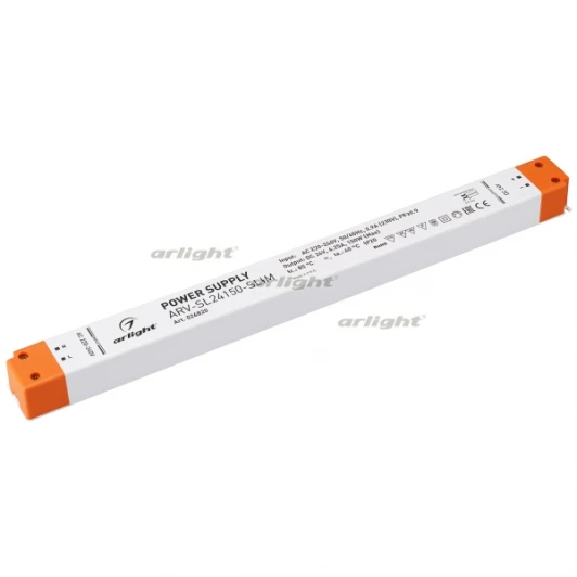 026820 Блок питания ARV-SL24150-SLIM (24V, 6.25A, 150W, PFC) (IP20 Пластик) 026820 Arlight ARV