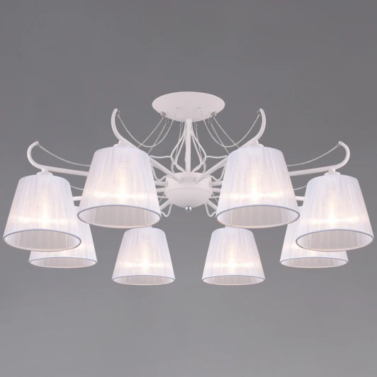 IL9482-8CSQ-25WT ELITE Потолочная люстра на штанге ILLUMICO IL9482-8CSQ-25WT ELITE