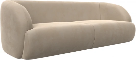 122199 Диван прямой Лига-041 (Бежевый/Велюр) Лига Диванов арт.122199
