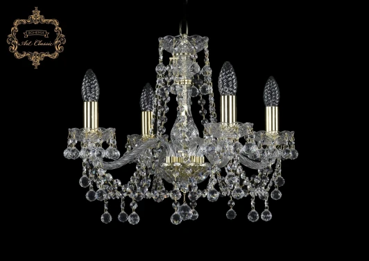 11.26.4.165.Gd.B Подвесная люстра Art Classic 11.26 11.26.4.165.Gd.B (220V, хрусталь, на цепи, подсвечник, свеча)