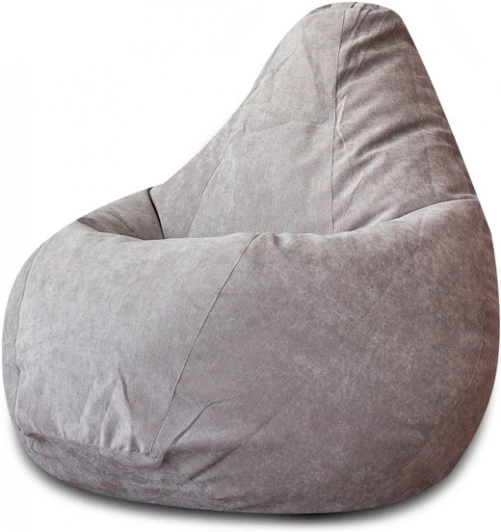 5039131 Кресло Мешок Груша Серый Микровельвет (2XL, Классический) Микровельвет арт.5039131