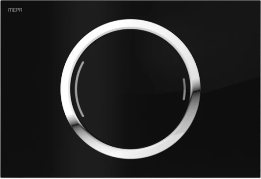 421855 Кнопка смыва Mepa Zero 421855 черное стекло