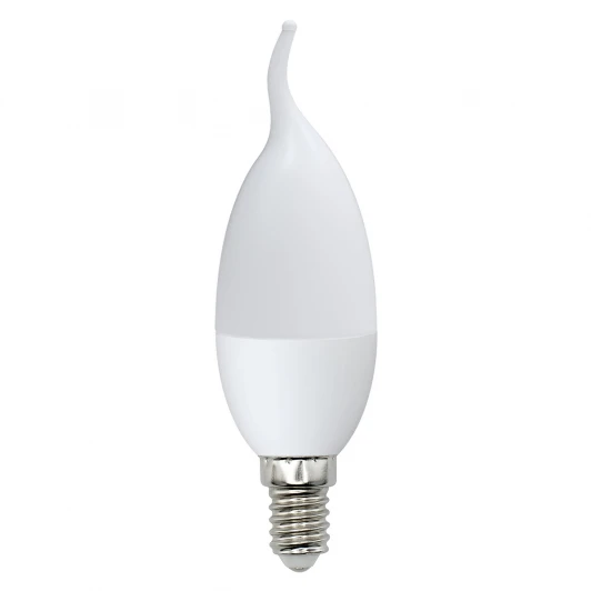 LED-CW37-7W/NW/E14/FR/NR картон Лампочка светодиодная свеча на ветру белая E14 7W 4000K Volpe LED-CW37-7W/NW/E14/FR/NR